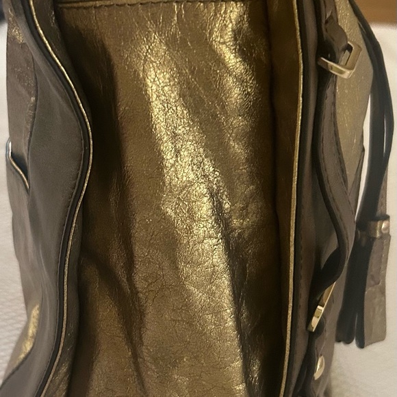 Kooba Gold Metallic Shoulder Bag. Hand crafted from the finest quality leathers - Picture 6 of 9